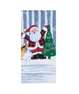 Kay Dee designs kitchen towel dual purpose terry Santa Christmas H6287 dog - $167.88 MXN