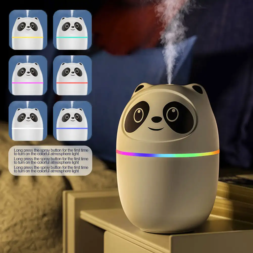 220ml Cute Air Humidifier Air Purifier Oil Aromatherapy Humidifiers Diffusers - £10.98 GBP