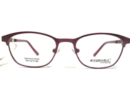 Affordable Designs Eyeglasses Frames NOELLE PINK Rectangular Full Rim 46-17-130 - £36.58 GBP