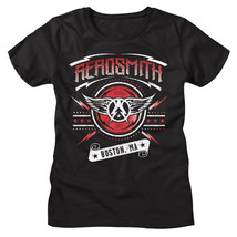 Aerosmith Stars Boston MA Women&#39;s T Shirt Rock Band Album Concert Tour Merch - £21.18 GBP+