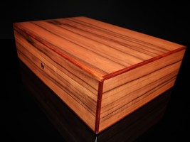 ELIE BLEU TINEO WOOD HUMIDOR 110 COUNT  MADE IN FRANCE NIB - $2,650.00