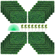 VEVOR Artificial Boxwood Panel UV 24pcs Boxwood Hedge Wall Panels, 24\&quot; ... - $1,635.97 MXN