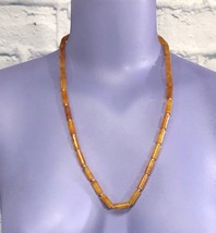 Tubular Brown Beads Necklace Beaded Women&#39;s Boho Hippie Retro - $17.07