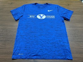 BYU Cougars Men’s Blue T-Shirt - Nike Dri-Fit - Large - Brigham Young University - $19.99