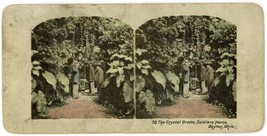 c1900&#39;s Colorized Stereoview The Crystal Crotto, Soldiers&#39; Home Dayton, OH - £12.42 GBP