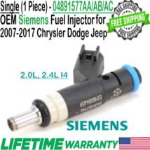 Genuine Siemens 1 Unit Fuel Injector for 2015, 2016, 2017 Jeep Renegade ... - £29.73 GBP