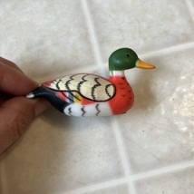 Vintage Green head White body Mallard Duck Pencil Sharpener Novelty 3.25... - $10.39