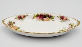 Vtg Old Country Roses Royal Albert Oval Handled Dish 8.5/8&quot; x 5.1/8&quot; - £30.35 GBP
