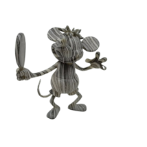 Disney Mini Figure World Plane Crazy Mickey Mouse Series 1 Collectible - $8.76