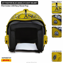 Jet Fighter Blue Angels Flight Helmet Pilot Aviator USN Navy Movie Prop - $300.00