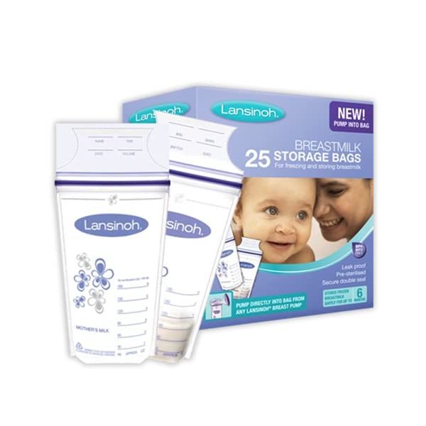 Lansinoh Breastmilk Storage Bags (Pack of 25)  - $10.00