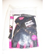 WOMEN&#39;S FIT GRIP WEIGHT LIFTING GLOVES BRAND NEW LARGE PINK BLACK - £10.57 GBP