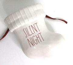 Christmas Stocking Rae Dunn SILENT NIGHT Farmhouse Artisan Christmas NEW - $9.85