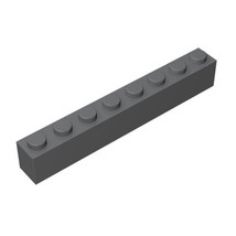 10pcs Part 3008 Brick 1X8 Dark Gray Building Pieces Parts BULK LOT Blocks - £6.72 GBP