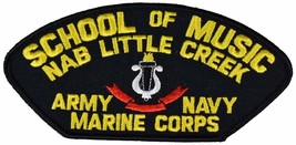 Little Creek School of Music Marine Navy Army Patch. Veteran Owned Busin... - $13.28