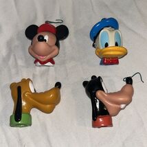 Vintage Disney Christmas Ornaments Walt Disney Co Mickey Mouse Donald He... - $19.55