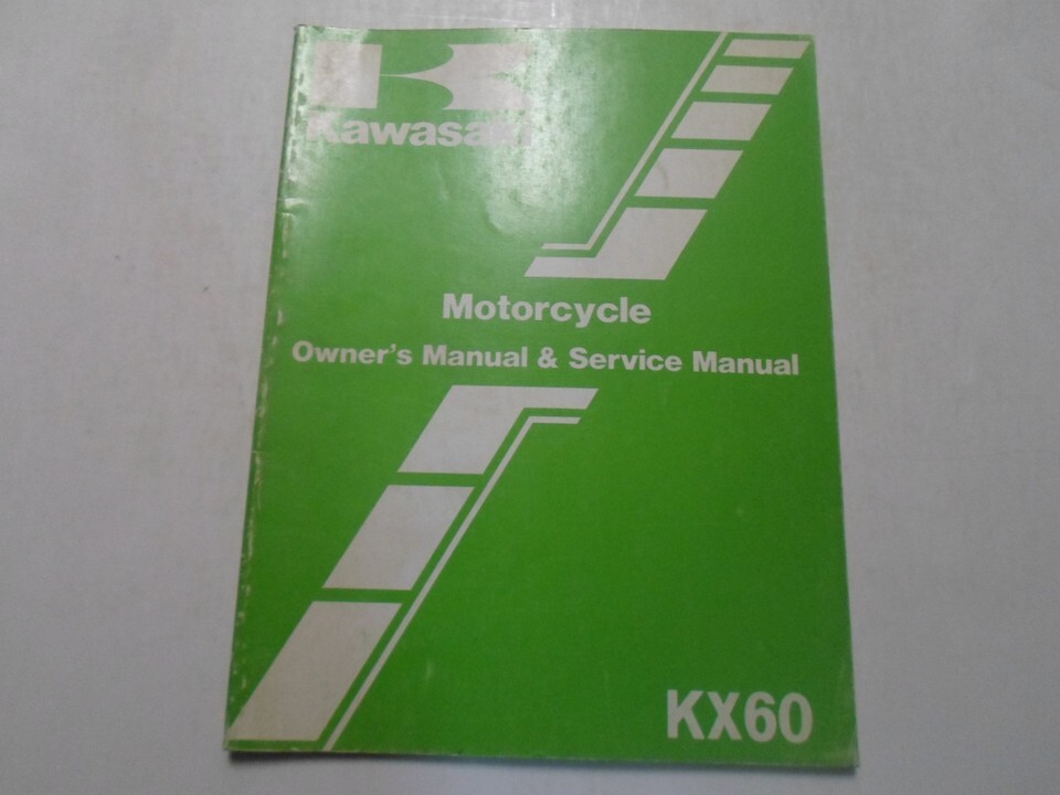 1986 Kawasaki KX60 Moto Propriétaires Manuel &amp; Service Manuel Minor Usur... - $20.06