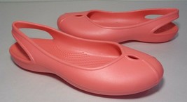 Crocs Size 10 OLIVIA II Coral Sling Back Flats Loafers New Womens Shoes - $68.31