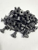 100-Black Rubber 7mm Or 0.275 Inch Dia. X 12mm Long TPR Parallel Protect... - $25.99