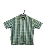 Pendleton Santiam Green Blue Plaid Short Sleeve Button Up Shirt Men&#39;s Si... - £19.51 GBP