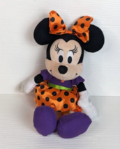 Disney Halloween Minnie Mouse Stuffed Animal Bean Plush Toy for Kids 2021 - £7.90 GBP