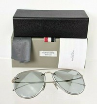 Brand New Authentic Thom Browne Sunglasses TB 113-59-01 SLV-GRY TBS113 Frame - £354.12 GBP