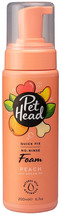 Pet Head Quick Fix No-Rinse Foam for Dogs Peach with Argan Oil 6.7 oz - £25.18 GBP