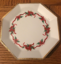 Antique Christmas Plate Red/Green-Rare Vintage-SHIPS N 24 HOURS - $69.55 CAD