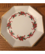 Antique Christmas Plate Red/Green-Rare Vintage-SHIPS N 24 HOURS - $69.55 CAD