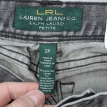 Lauren Jeans Co Pants Womens 2P Gray Mid Rise Straight Cut Faded Jeans - £20.53 GBP