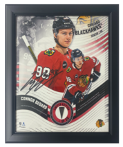 Connor Bedard Chicago Blackhawks Framed 15&quot; x 17&quot; Game Used Puck Collage LE 50 - £90.98 GBP