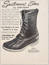 1952 Print Ad Sportsman&#39;s Boot Shoes by Corcoran Made in Stoughton,Massachusetts - £5.61 GBP