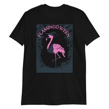 Halloween Flamingo T-Shirt Funny Halloween Graphic Sarcastic Witty Gift T Shirt  - $19.55+