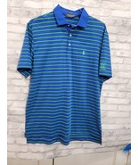 Polo Golf Ralph Lauren Large Performance PGA Scottsdale Blue Green Strip... - $454.85 MXN