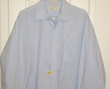 Michael Kors Cotton Blue Striped Long Sleeve Button Shirt 16.5 36/37 - $19.75