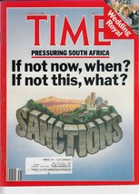 Time Magazine 1986, August 4, Pressuring South Africa, Sanctions - £16.28 GBP