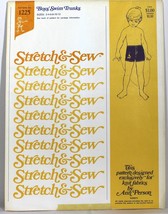 VTG Stretch &amp; Sew 1225 Boy&#39;s Swim Trunks Sz 2-4-6-8-10-12 Ann Person - £15.17 GBP