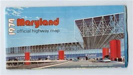 1974 Maryland Official Highway Map Marvin Mandel Governor - £9.27 GBP