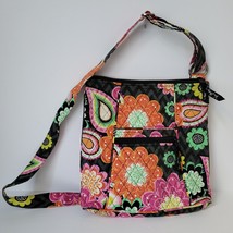 Vera Bradley Ziggy Zinnia Quilted Hipster Crossbody Bag Adjustable Strap Pink - £12.69 GBP