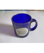 Cobalt Blue Pewter TEACH Medallion Mug Wendell August Forge Christmas Collection - $9.85