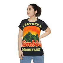 Women&#39;s All-Over-Print Short Sleeve T-Shirt: Majestic Mountain Watercolor - £31.03 GBP+