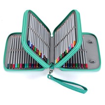 Zippered Pencil Case-Canvas 72 Slots Handy Pencil Holders For For Prisma... - £20.32 GBP