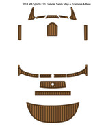 2013 MB Sports F21 Tomcat Swim Step Transom Bow Pad Boat EVA Teak Deck F... - $408.94 CAD