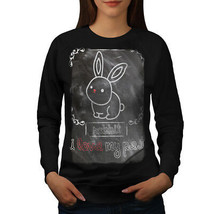 Wellcoda I love my Rabbit Womens Sweatshirt, Animal Casual Pullover Jumper - £22.84 GBP+