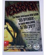 Polkadot Cadaver Promo Flyer Sex Offender Rottenrecords 2011 Dog Fashion... - $366.69 MXN