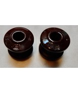 Brown Porcelain Ceramic Spool Insulators 2 each Joslyn V 2” 292W - $18.99