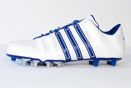 Adidas Scorch 8 Superfly White &amp; Blue Low Football Cleats Mens NEW - $59.99