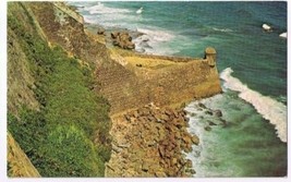 Puerto Rico Postcard San Juan San Cristobal Castle Haunted Sentry Box - $2.96