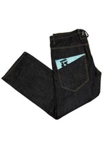 RGTN Mens Y2K Vintage Denim Straight Jeans Streetwear 40 x 30  Dark Denim - £31.60 GBP