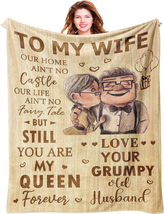 Gifts for Wife from Husband, Blanket 60’’X50’’, Anniversary Blanket Gift for Her - £28.83 GBP